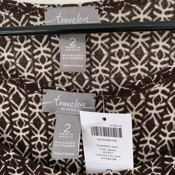 NWT Travelers Chicos Jacket Tank Set Womens sz Large 12 Travel Wrinkle Resistant - Picture 5 of 11